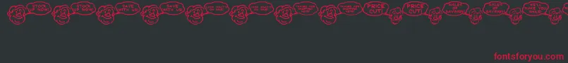 SalesHelpJl Font – Red Fonts on Black Background