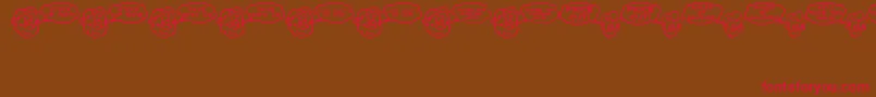 SalesHelpJl Font – Red Fonts on Brown Background