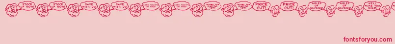 SalesHelpJl Font – Red Fonts on Pink Background