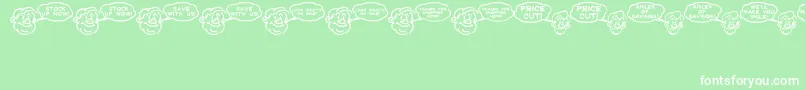 SalesHelpJl Font – White Fonts on Green Background