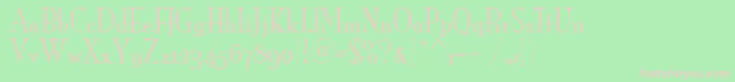 MonaLisaRecutOsItcTt Font – Pink Fonts on Green Background