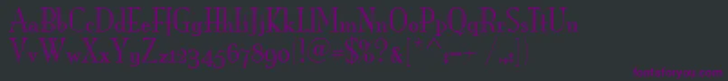 MonaLisaRecutOsItcTt-Schriftart – Violette Schriften auf schwarzem Hintergrund