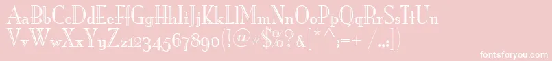 MonaLisaRecutOsItcTt Font – White Fonts on Pink Background