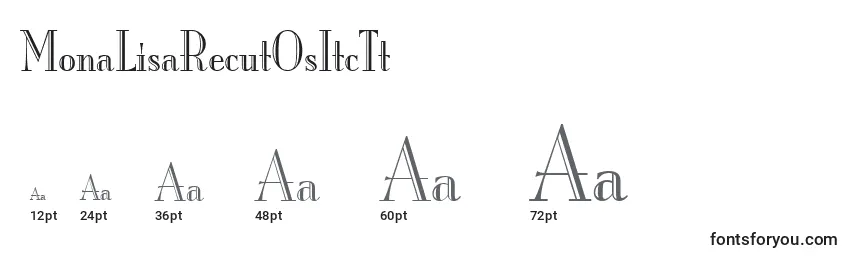 Размеры шрифта MonaLisaRecutOsItcTt