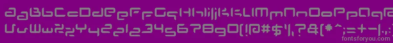 PlanetSpace Font – Gray Fonts on Purple Background