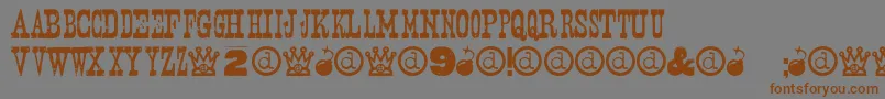 Nashville Font – Brown Fonts on Gray Background