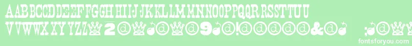 Nashville Font – White Fonts on Green Background