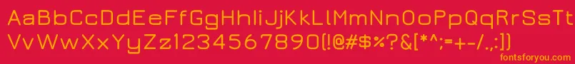 Jurademibold Font – Orange Fonts on Red Background