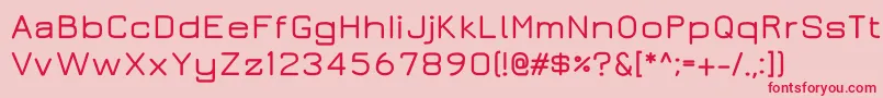 Jurademibold Font – Red Fonts on Pink Background