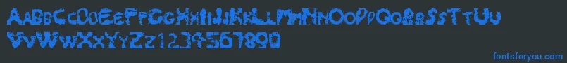 Splash180 Font – Blue Fonts on Black Background