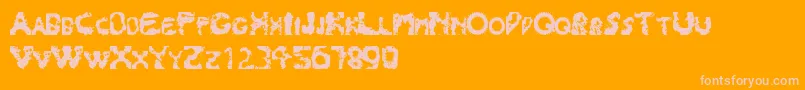 Splash180 Font – Pink Fonts on Orange Background