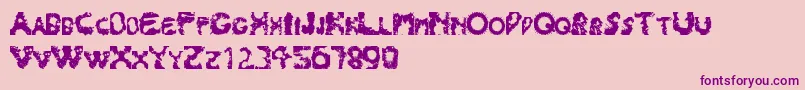 Splash180 Font – Purple Fonts on Pink Background