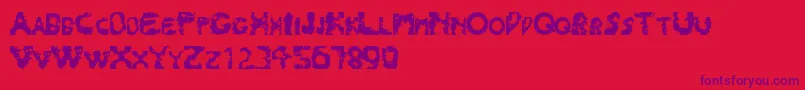 Splash180 Font – Purple Fonts on Red Background