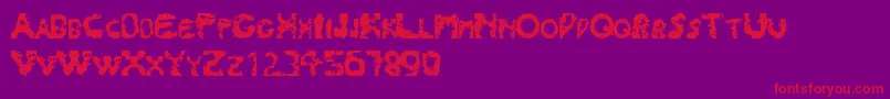 Splash180 Font – Red Fonts on Purple Background
