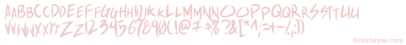 Shinakibapunx Font – Pink Fonts on White Background