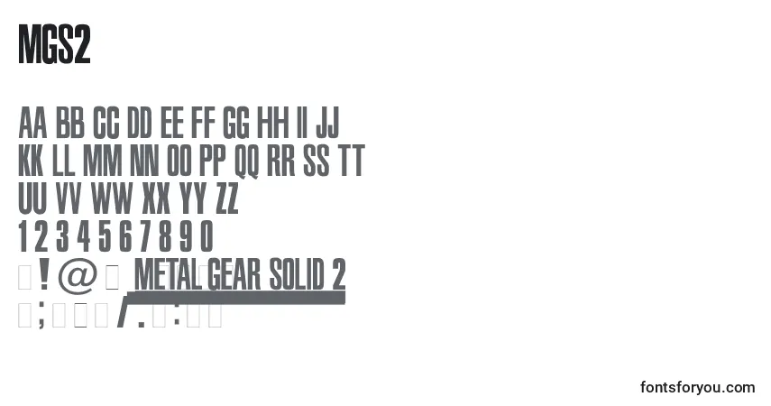 Mgs2 Font – alphabet, numbers, special characters