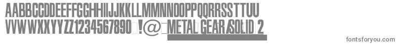 Mgs2 Font – Gray Fonts on White Background