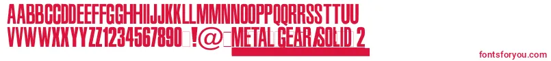 Mgs2 Font – Red Fonts