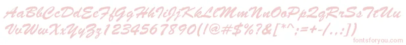 Artista Font – Pink Fonts on White Background