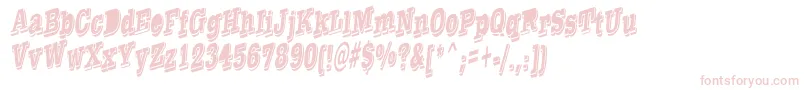 TaylorReverseItalic Font – Pink Fonts on White Background