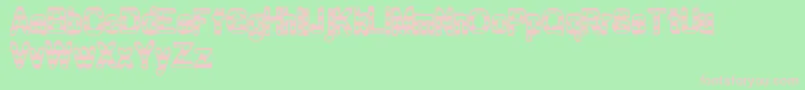 Zebraparade Font – Pink Fonts on Green Background