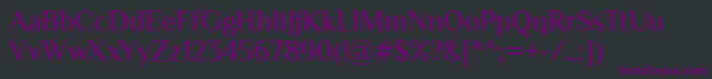 Philosopher Font – Purple Fonts on Black Background