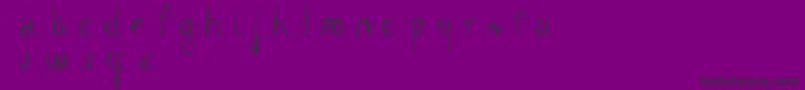 FemmeFatal Font – Black Fonts on Purple Background