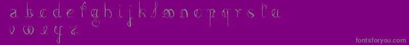 Шрифт FemmeFatal – серые шрифты на фиолетовом фоне