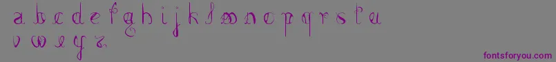 FemmeFatal Font – Purple Fonts on Gray Background