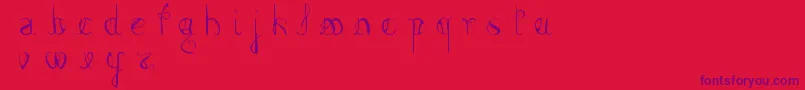 FemmeFatal Font – Purple Fonts on Red Background