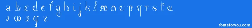 FemmeFatal Font – White Fonts on Blue Background