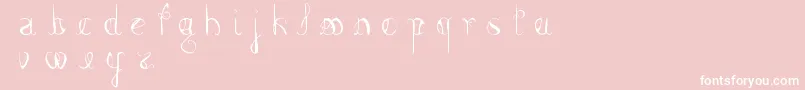 フォントFemmeFatal – ピンクの背景に白い文字