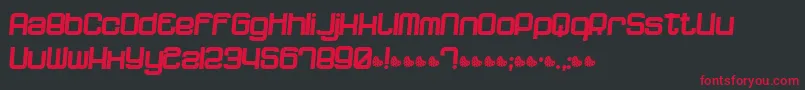 DopenakedfoulPhatrelaxed Font – Red Fonts on Black Background