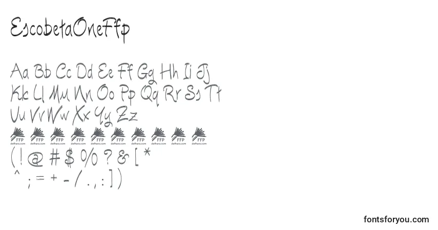 EscobetaOneFfp Font – alphabet, numbers, special characters