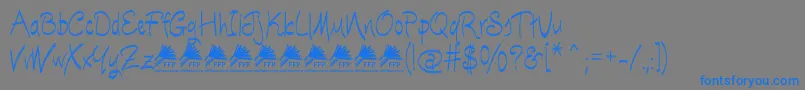 EscobetaOneFfp Font – Blue Fonts on Gray Background