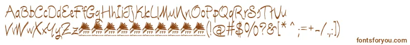 EscobetaOneFfp Font – Brown Fonts on White Background