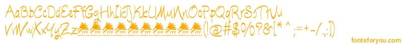 EscobetaOneFfp Font – Orange Fonts on White Background