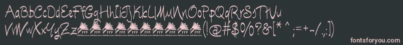 EscobetaOneFfp Font – Pink Fonts on Black Background
