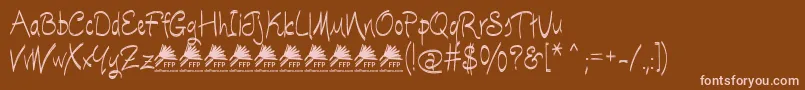 EscobetaOneFfp Font – Pink Fonts on Brown Background