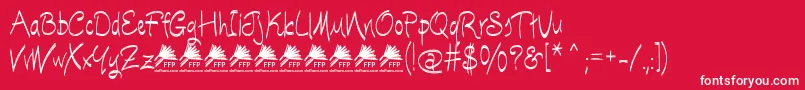 EscobetaOneFfp Font – White Fonts on Red Background