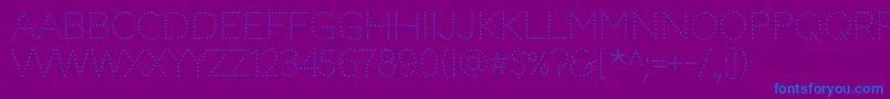 CodystarRegular Font – Blue Fonts on Purple Background