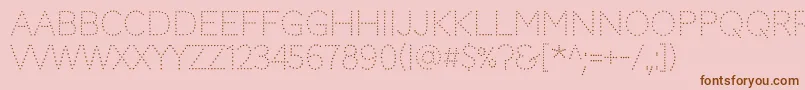 CodystarRegular Font – Brown Fonts on Pink Background