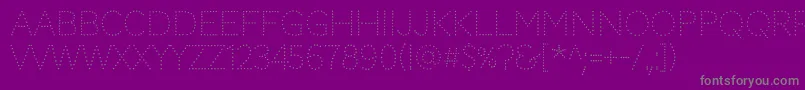 CodystarRegular Font – Gray Fonts on Purple Background