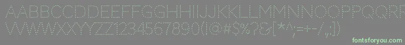 Шрифт CodystarRegular – зелёные шрифты на сером фоне