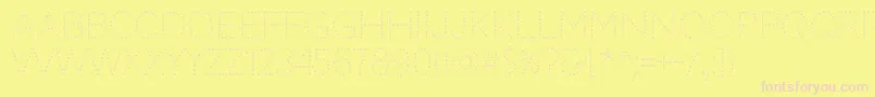 CodystarRegular Font – Pink Fonts on Yellow Background