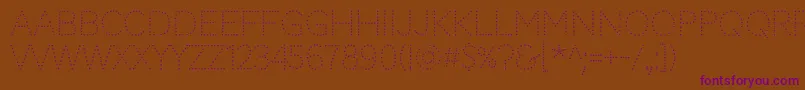 Шрифт CodystarRegular – фиолетовые шрифты на коричневом фоне