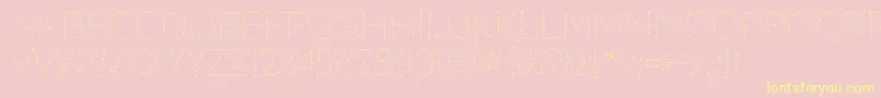 CodystarRegular Font – Yellow Fonts on Pink Background