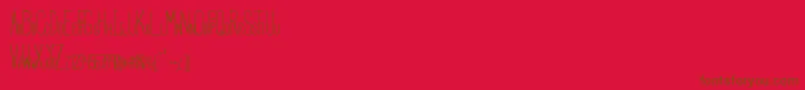 Czcionka HbmSerenityBook – brązowe czcionki na czerwonym tle