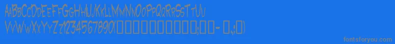 Police GrooteskBold – polices grises sur fond bleu
