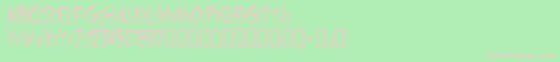 GrooteskBold Font – Pink Fonts on Green Background